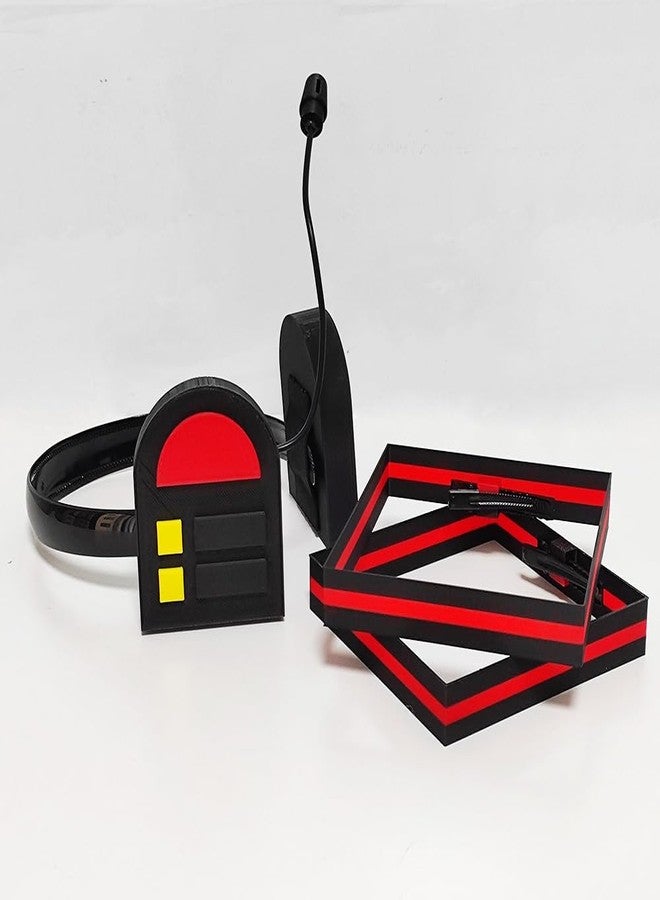 JCvCX 3D Printed Animation Character Cosplay Headwear Hairclips Nonfunctional Headphones Future Costume Props Earphone for Halloween Comic Convention - Image 2